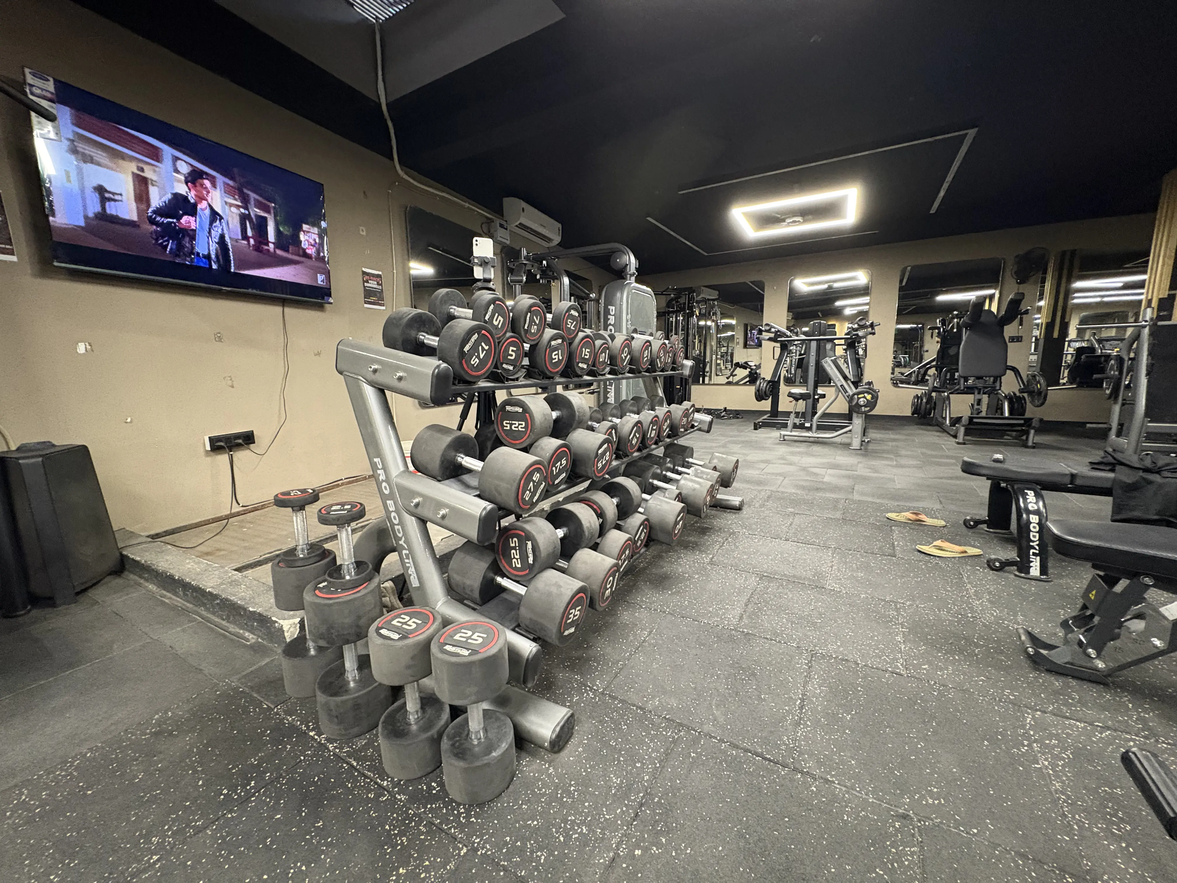 Weight training area